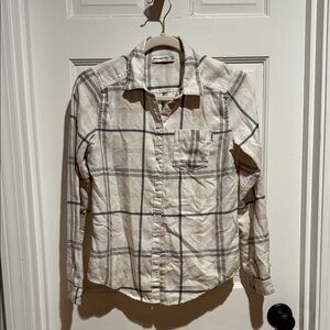 Abercrombie Kids Girls Size 13/14 Flannel Buttondown
